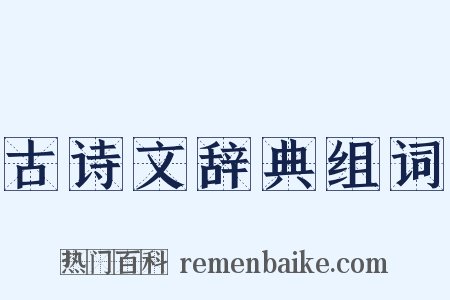 古诗文辞典组词是什么意思的图片